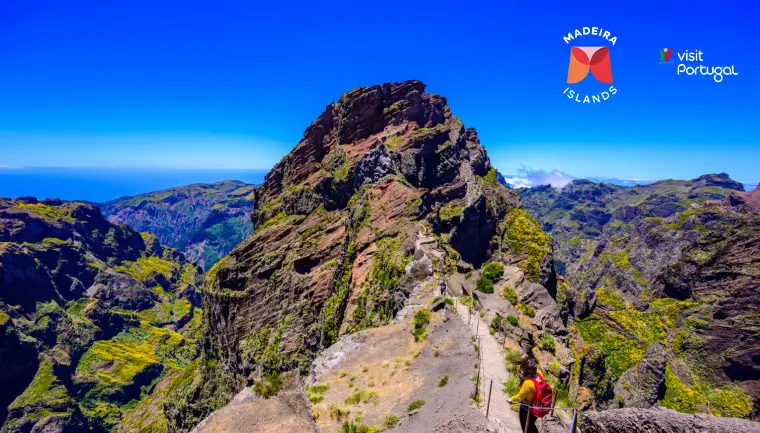 Wakacje Madera, turysta w górach