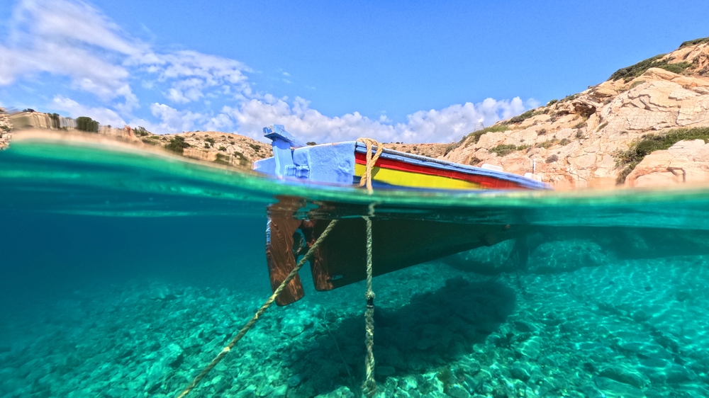 Cyklady Grecja - łódka