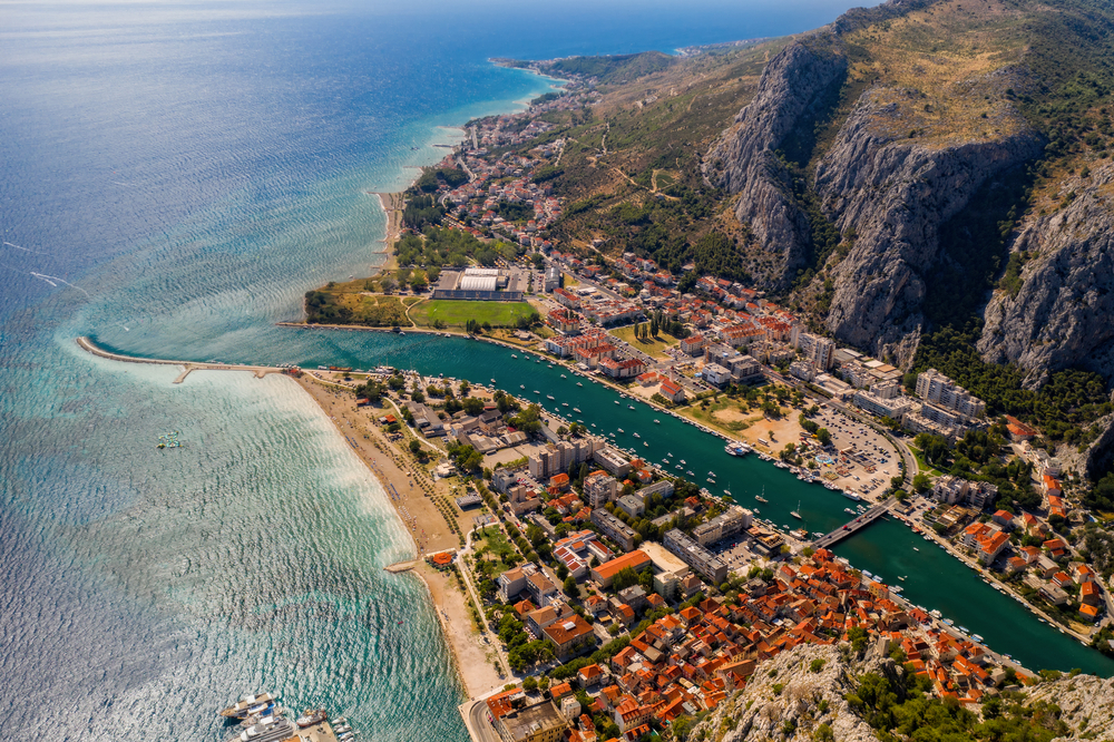 Omis plaża - panorama
