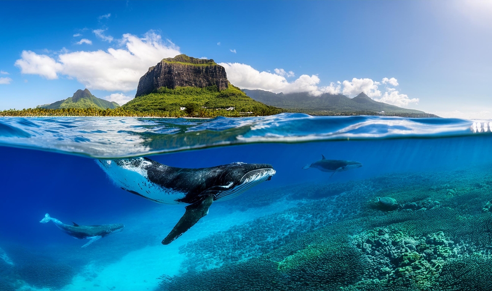 Mauritius paszport - wieloryb