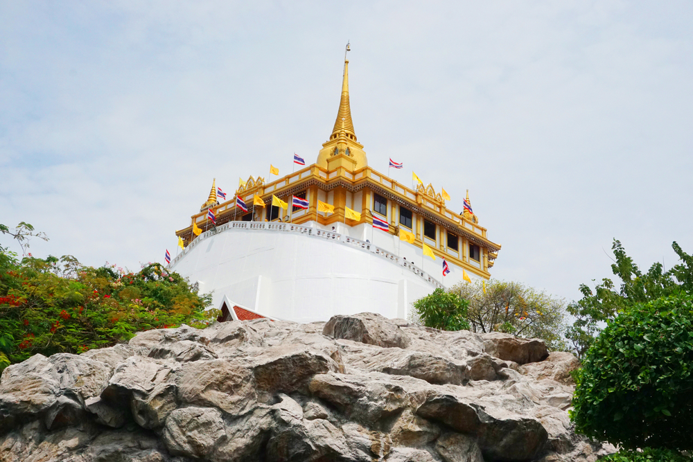 Wat Saket, czyli Złota Góra w Bangkoku.