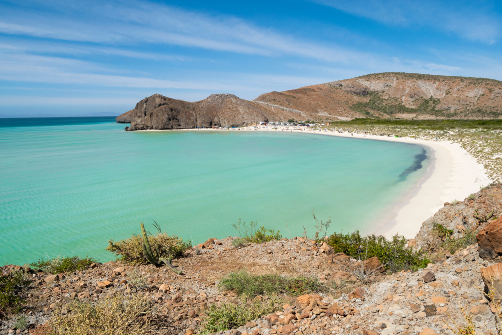 Jedna z najpiękniejszych plaż Meksyku z lazurową wodą i białym piaskiem.
