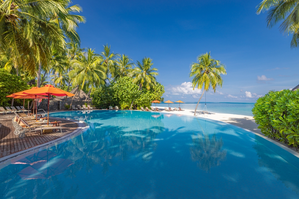 Luksusowy resort na Malediwach.